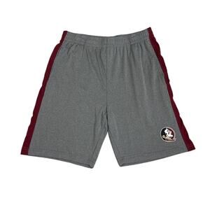 FSU Seminoles Florida State University Grey Red Athletic Shorts Size Men's Small